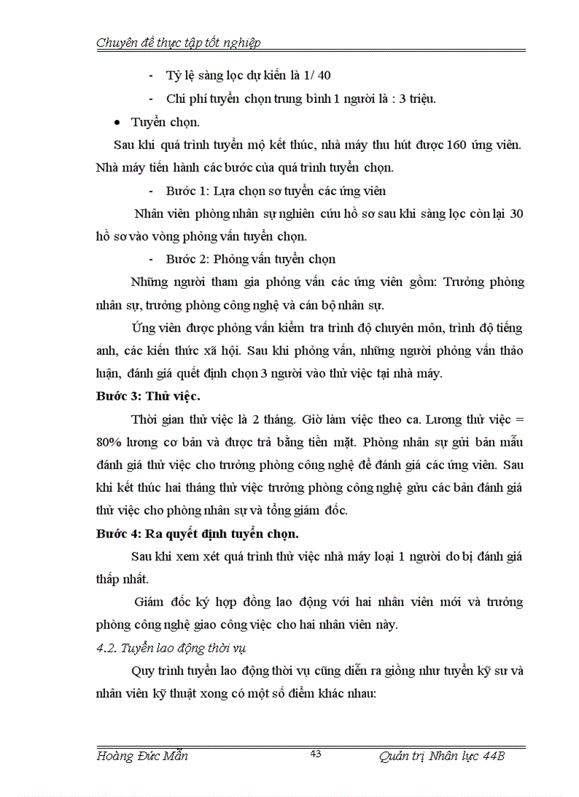 image for page Hoàn thiện công tác tuyển mộ tuyển chọn nhân lực tại nhà máy bia Đông Nam Á 1