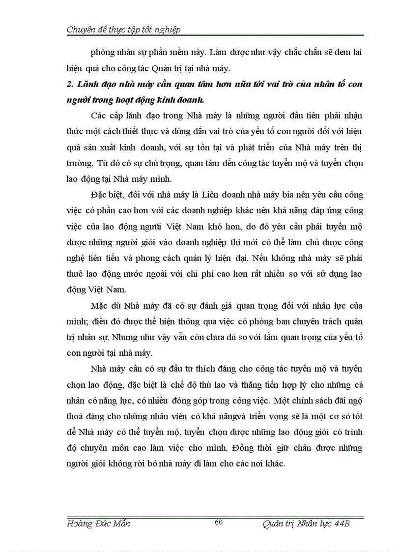 image for page Hoàn thiện công tác tuyển mộ tuyển chọn nhân lực tại nhà máy bia Đông Nam Á 1