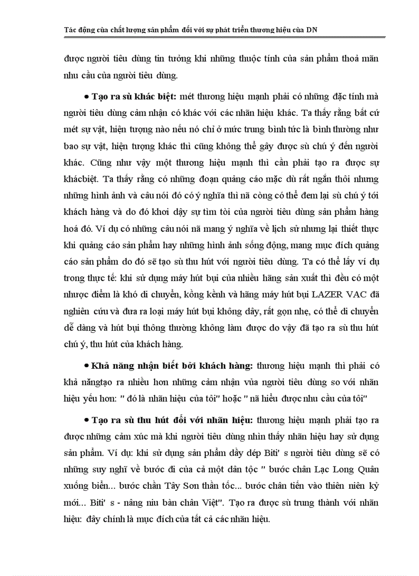 image for page Tác động của chất lượng sản phẩm đối với sự phát triển thương hiệu của DN 1