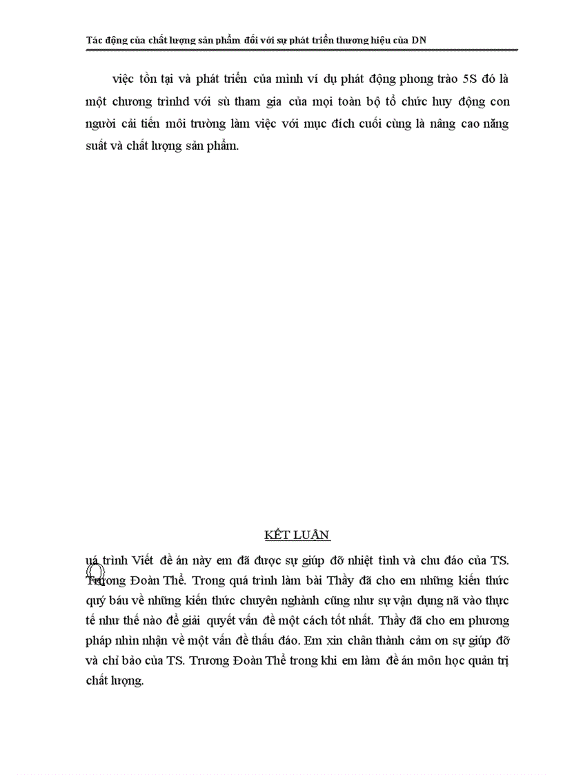 image for page Tác động của chất lượng sản phẩm đối với sự phát triển thương hiệu của DN 1
