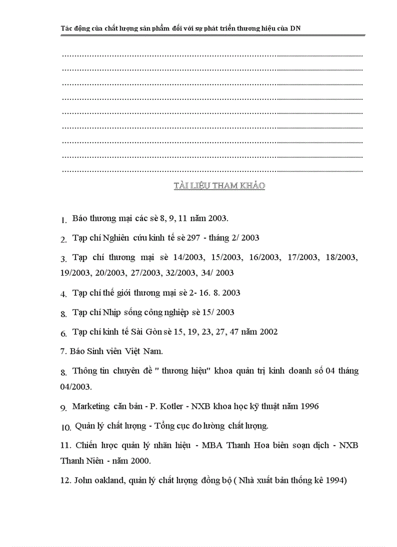 image for page Tác động của chất lượng sản phẩm đối với sự phát triển thương hiệu của DN 1