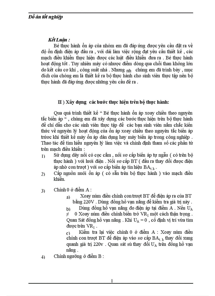 image for page Thiết kế bộ thực hành nguồn ổn áp xoay chiều theo nguyên tắc biến áp