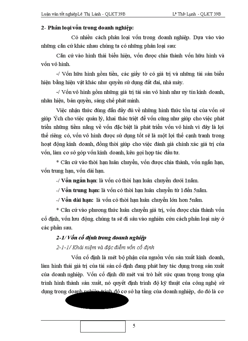 image for page Phương hướng và một số biện pháp nâng cao hiệu quả của công tác quản lý vốn sản xuất kinh doanh Công ty 20 Tổng cục hậu cần 1