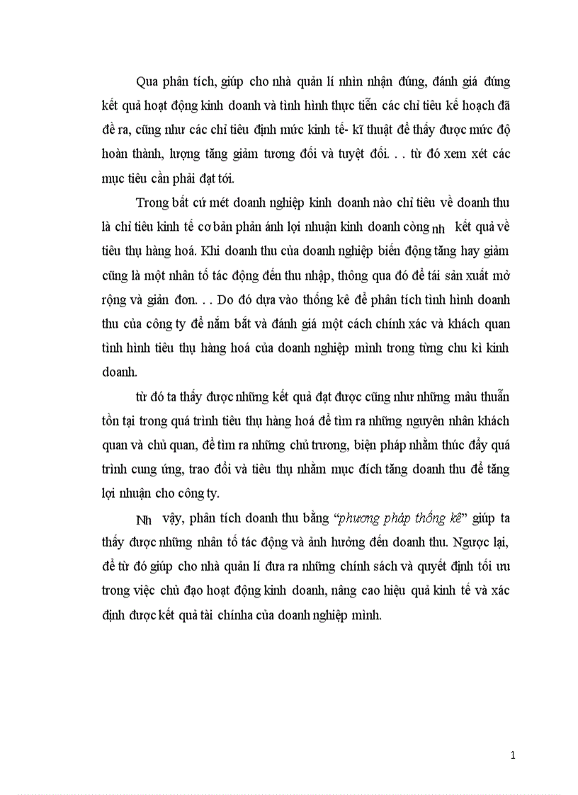 image for page Vận dụng phương pháp chỉ số để phân tích doanh thu của công ty trách nhiệm hữu hạn Việt Phương 1