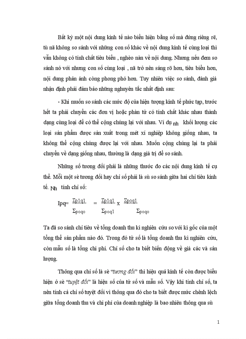 image for page Vận dụng phương pháp chỉ số để phân tích doanh thu của công ty trách nhiệm hữu hạn Việt Phương 1