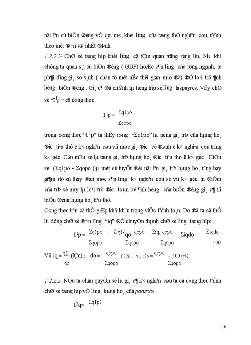 image for page Vận dụng phương pháp chỉ số để phân tích doanh thu của công ty trách nhiệm hữu hạn Việt Phương 1