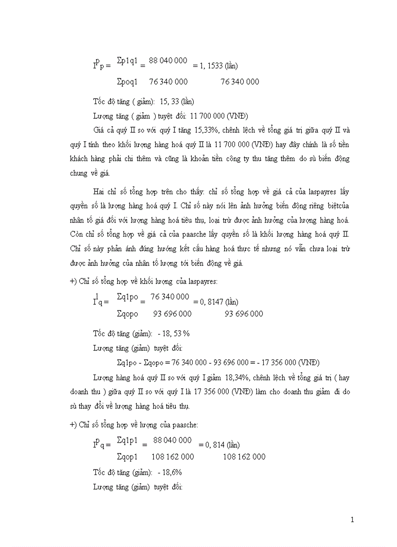 image for page Vận dụng phương pháp chỉ số để phân tích doanh thu của công ty trách nhiệm hữu hạn Việt Phương 1