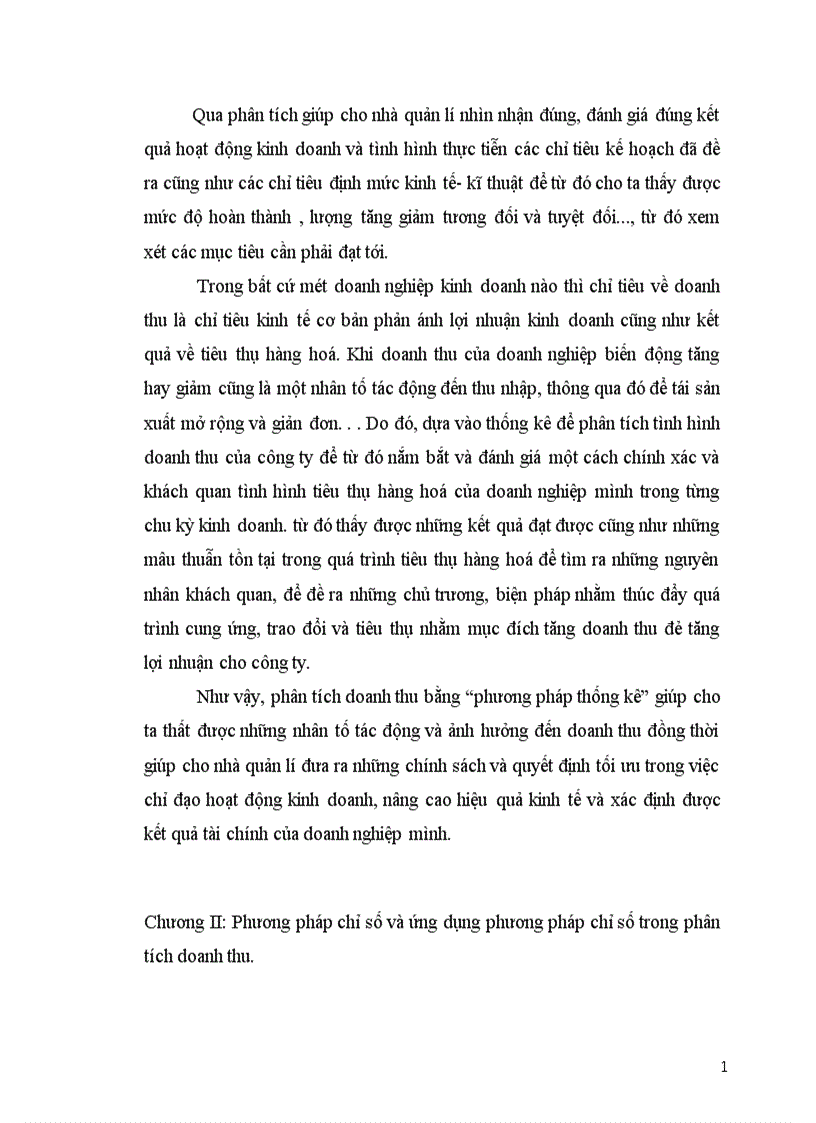 image for page Vận dụng phương pháp chỉ số để phân tích doanh thu của công ty trách nhiệm hữu hạn Việt Phương 1