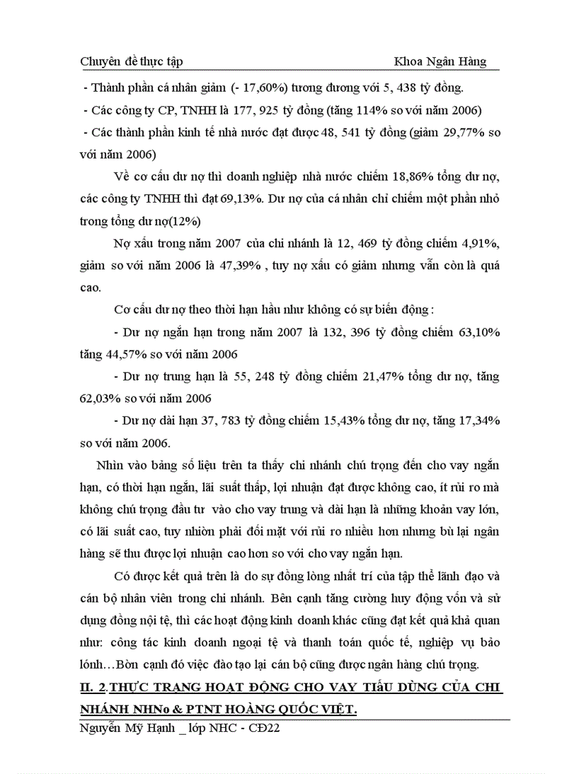 image for page Giải pháp mở rộng cho vay tiêu dùng tại NHNo PTNT Hoàng Quốc Việt