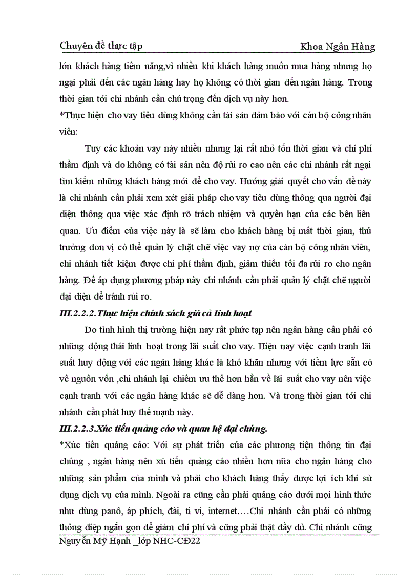 image for page Giải pháp mở rộng cho vay tiêu dùng tại NHNo PTNT Hoàng Quốc Việt