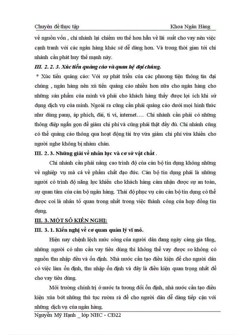 image for page Giải pháp mở rộng cho vay tiêu dùng tại NHNo PTNT Hoàng Quốc Việt