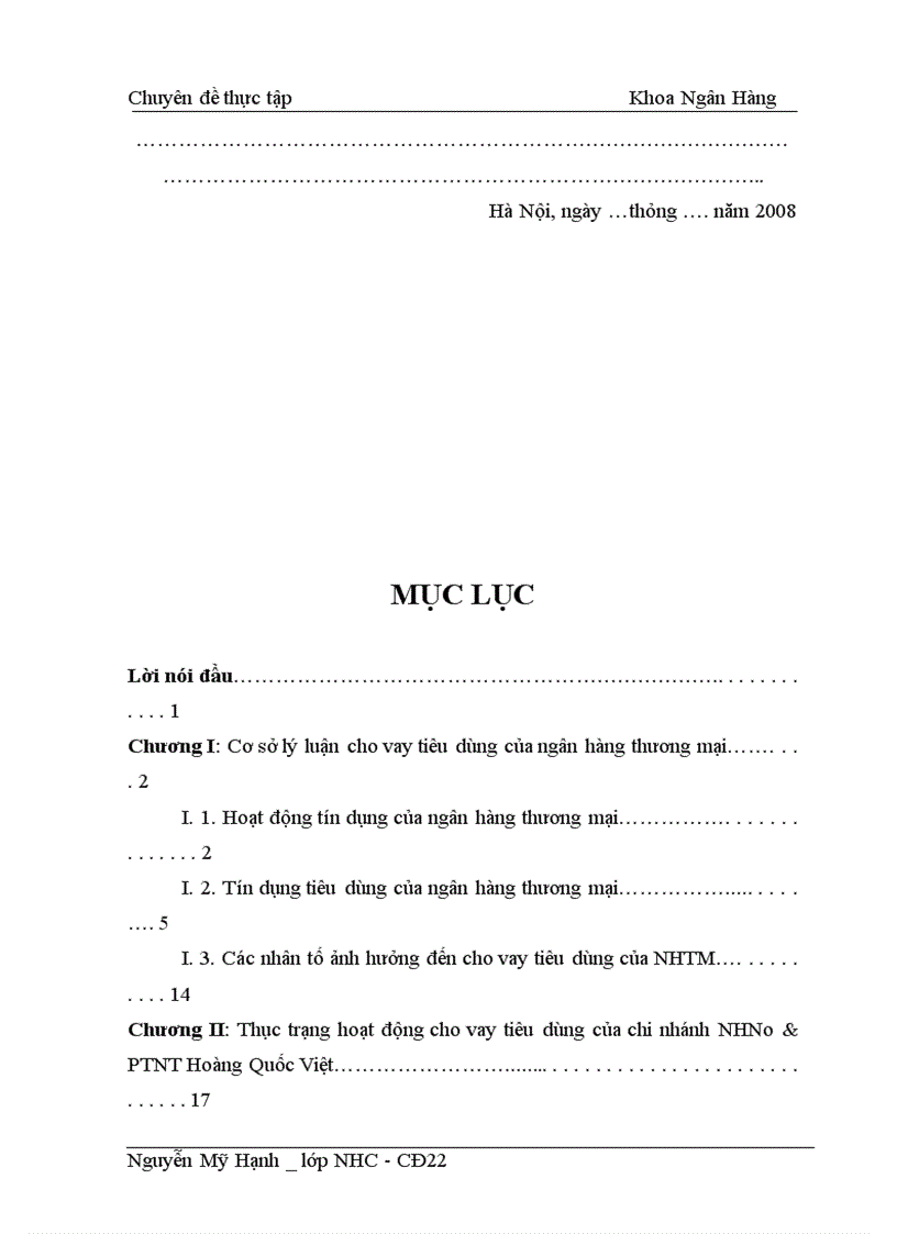 image for page Giải pháp mở rộng cho vay tiêu dùng tại NHNo PTNT Hoàng Quốc Việt
