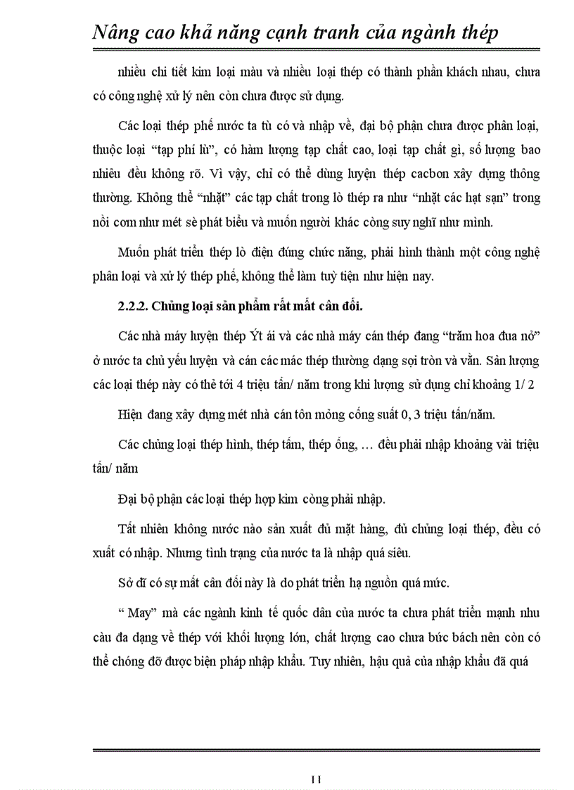 image for page Nâng cao khả năng cạnh tranh của ngành thép nước ta trong qúa trình hội nhập khu vực và quốc tế 1