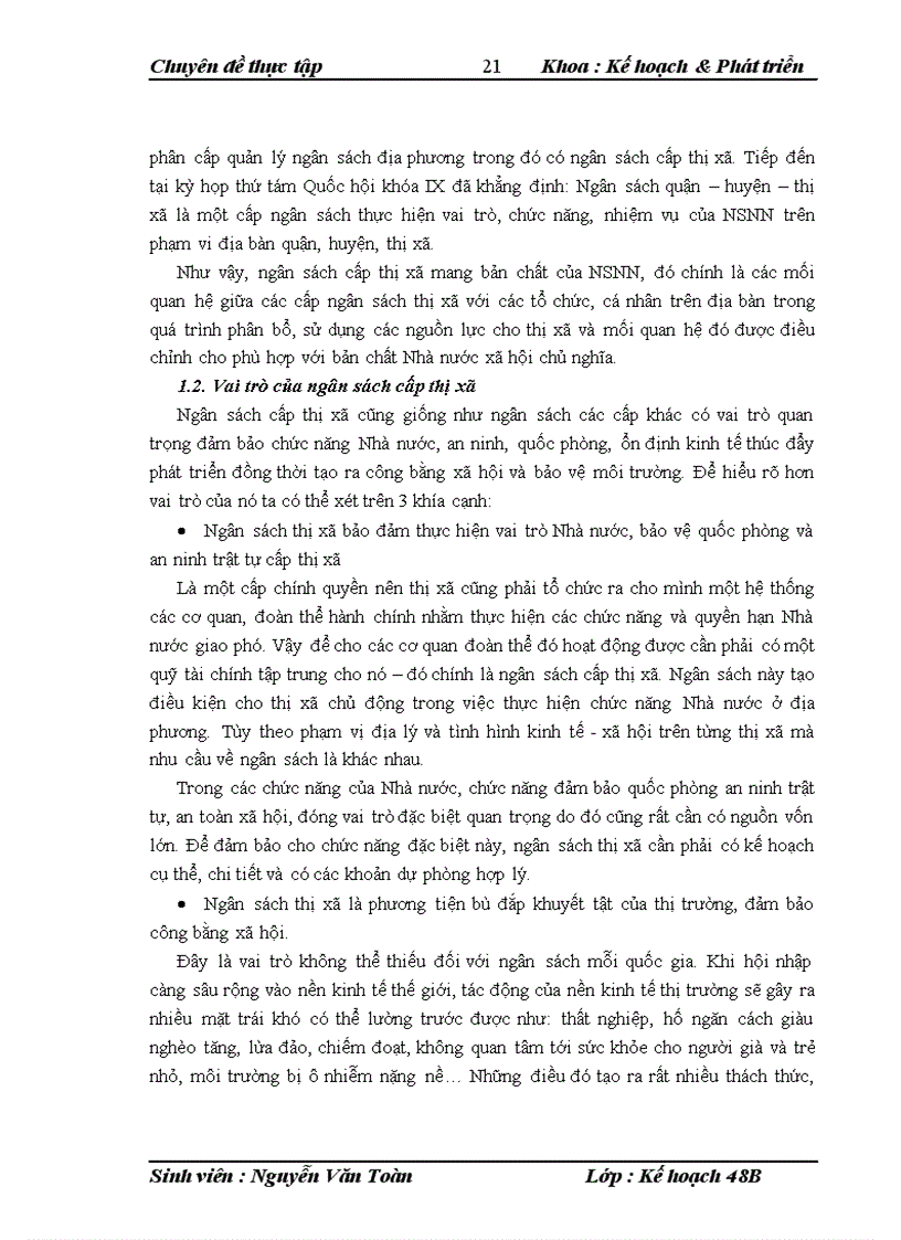 image for page Tăng cường phân cấp quản lý ngân sách tại cấp thị xã nghiên cứu điển hình thị xã Từ Sơn tỉnh Bắc Ninh