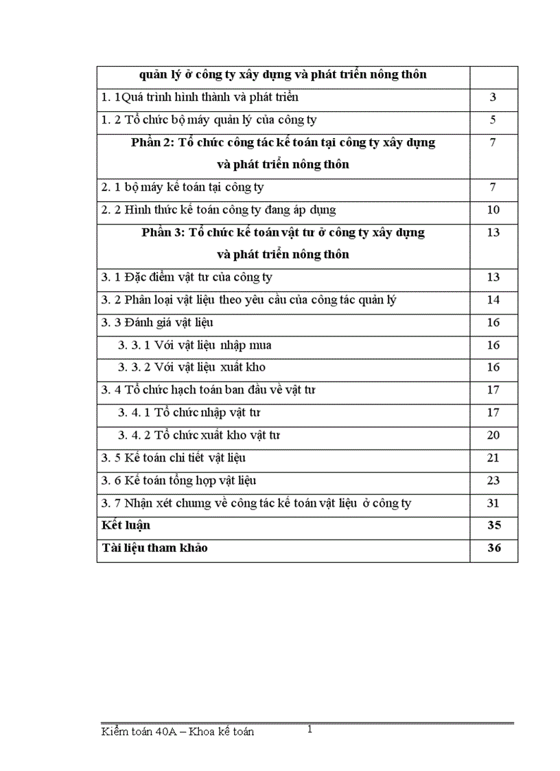 image for page Tổ chức hạch toán vật tư ở công ty xây dựng và phát triển nông thôn 1