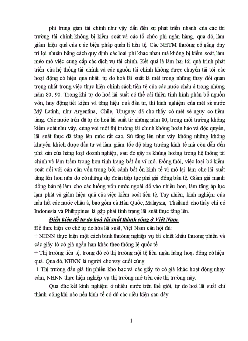 image for page Tiến tới tự do hoá lãi suất ở Việt Nam