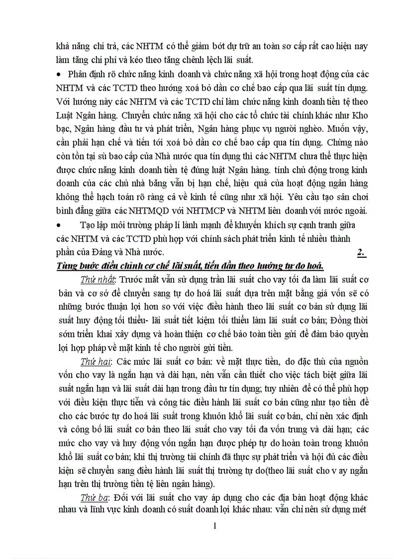 image for page Tiến tới tự do hoá lãi suất ở Việt Nam