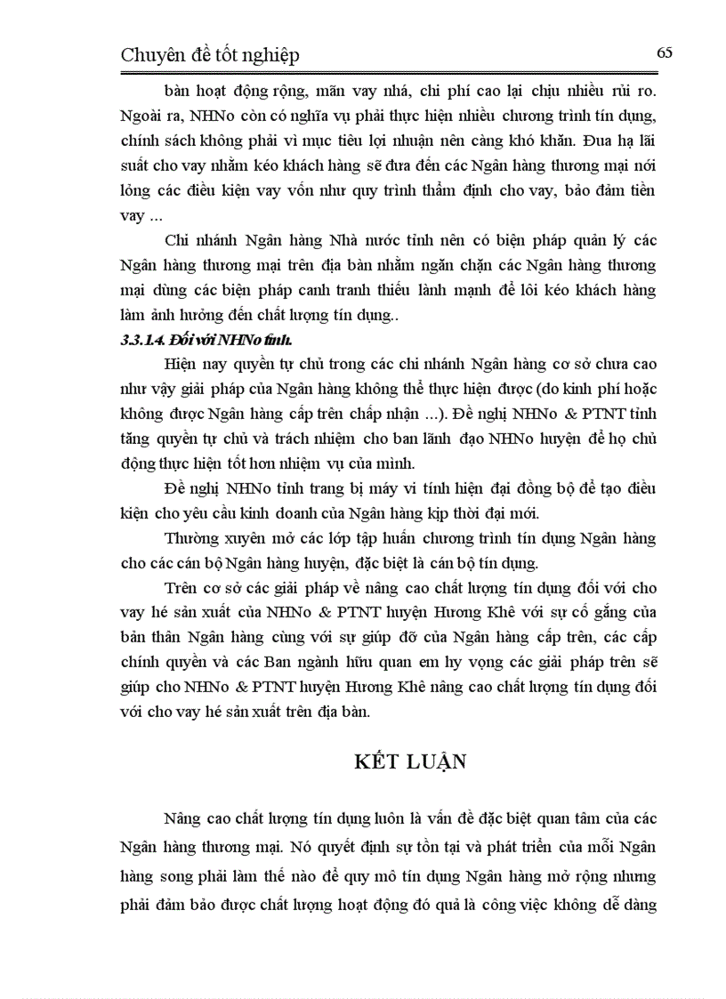 image for page Giải pháp nhằm nâng cao chất lượng tín dụng đối với hộ sản xuất tại NHNo PTNT huyện Hương Khê tỉnh Hà Tĩnh