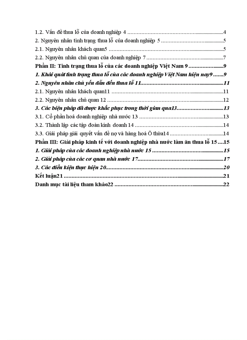 image for page Giải pháp kinh tế cho các doanh nghiệp làm ăn thua lỗ 1