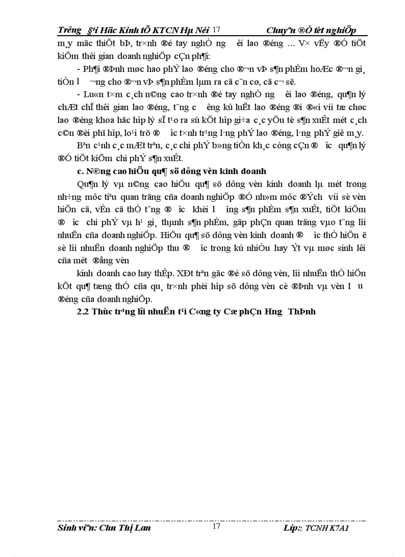 image for page Giải pháp tăng lợi nhuận tại Công ty Cổ phần Hưng Thịnh