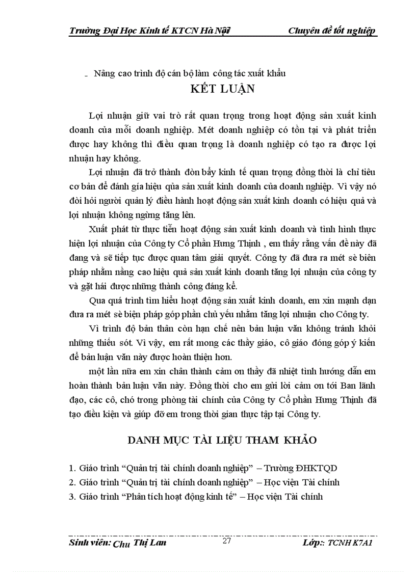 image for page Giải pháp tăng lợi nhuận tại Công ty Cổ phần Hưng Thịnh