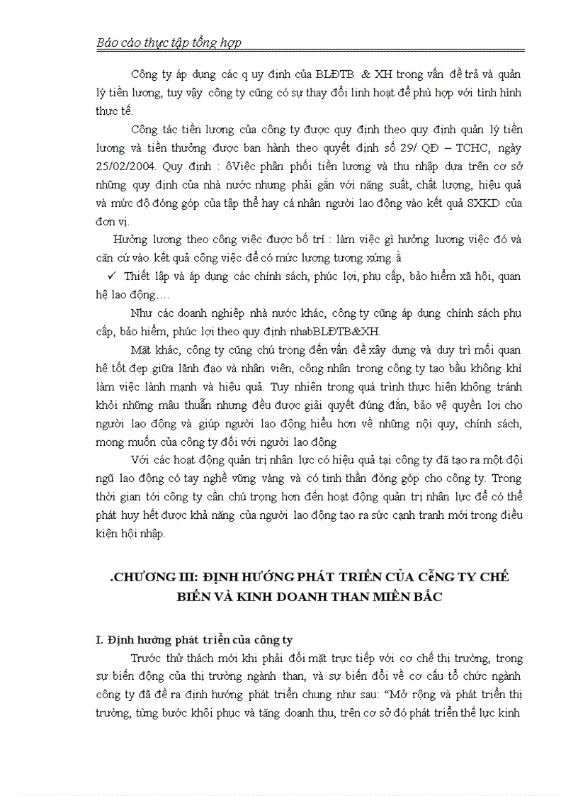 image for page Một số vấn đề cơ bản tại Công ty chế biến và kinh doanh than Hà Nội