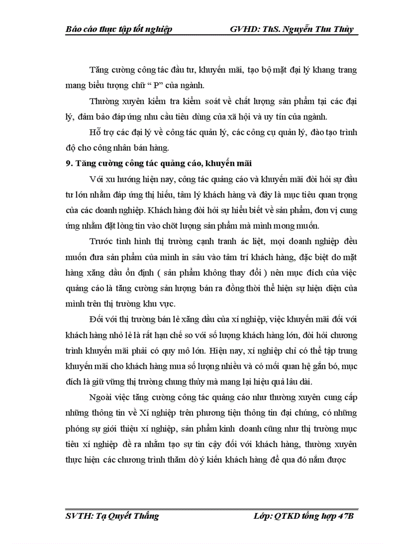 image for page Một số biện pháp thúc đẩy tiêu thụ xăng dầu và các sản phẩm làm từ xăng dầu trên địa bàn thành phố Hồ Chí Minh và một số tỉnh lân cận của xí nghiệp bán lẻ Công Ty Xăng Dầu Khu Vực II 1