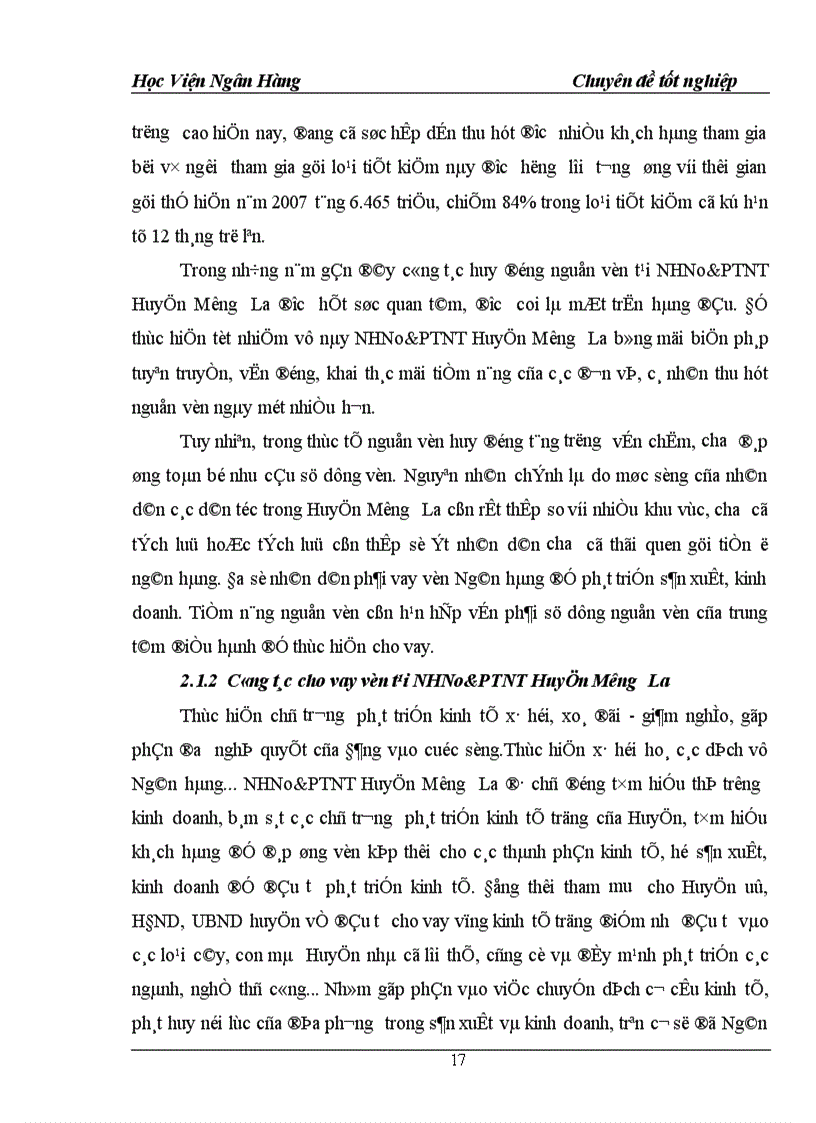 image for page Giải pháp nâng cao chất lượng tớn dụng hộ sản xuất ở NHNNo PTNT Mường la