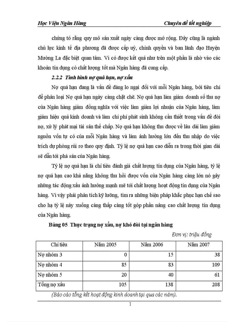 image for page Giải pháp nâng cao chất lượng tớn dụng hộ sản xuất ở NHNNo PTNT Mường la