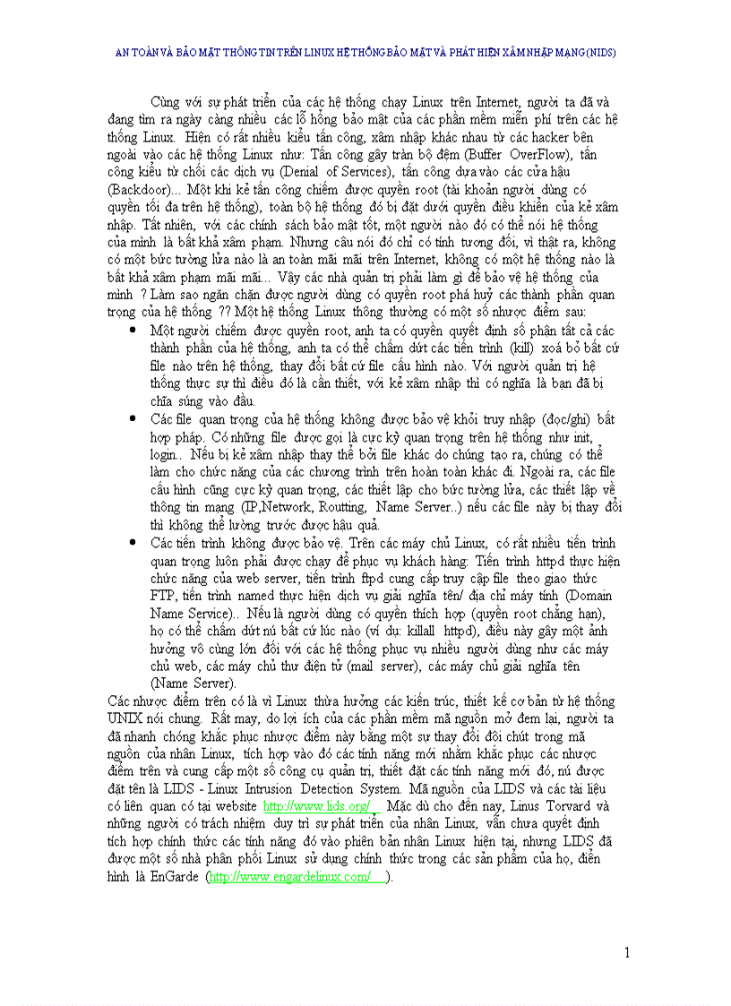 image for page an toàn và bảo mật thông tin trên linux Hệ thống bảo mật và phát hiện xâm nhập mạng Nids