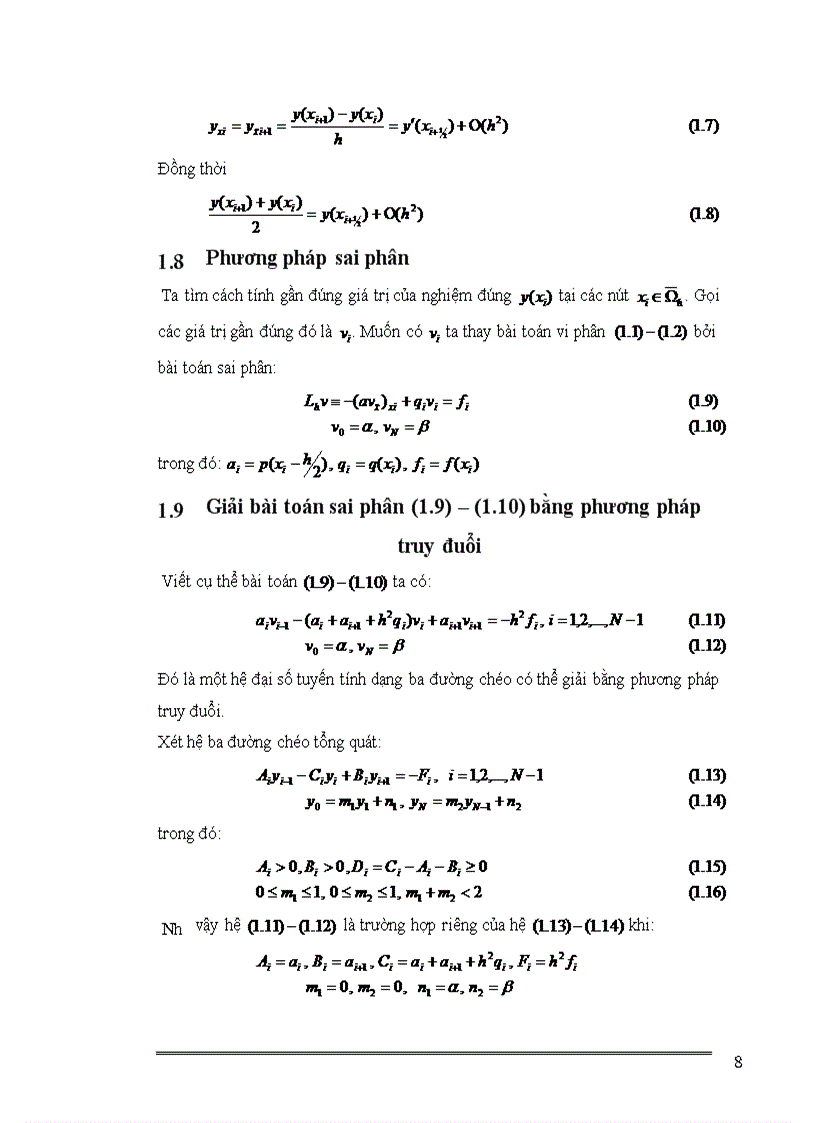image for page Phương pháp sai phân giải gần đúng phương trình vi phân tuyến tính