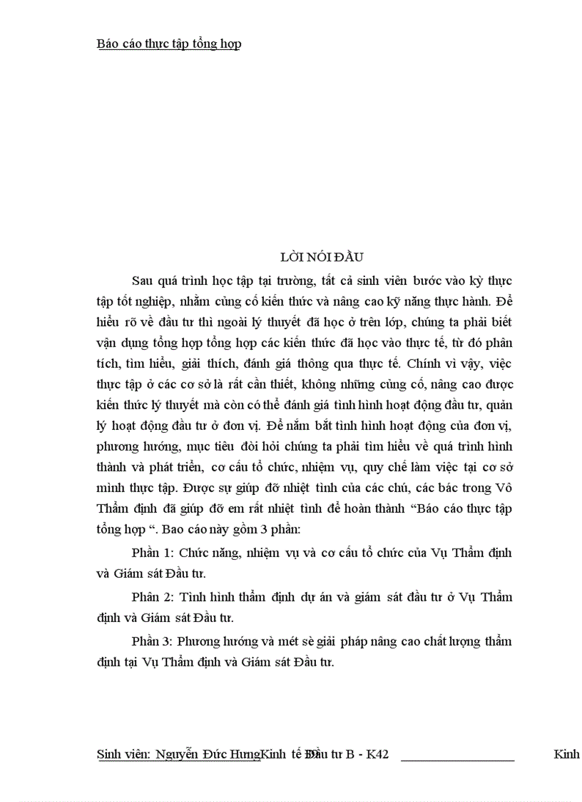 image for page Tình hình thẩm định dự án và giám sát đầu tư ở Vụ Thẩm