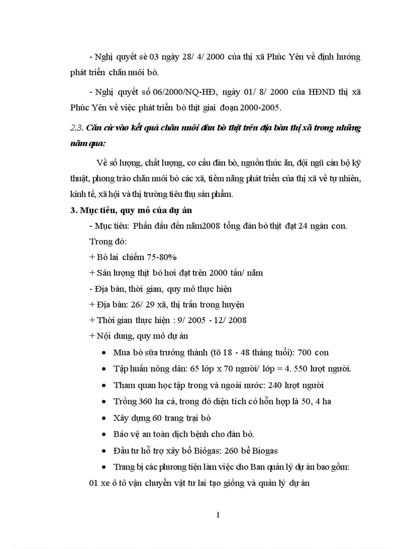 image for page Đánh giá dự án chăn nuôi bò thịt chất lượng cao tại thị xã Phúc Yên tỉnh Vĩnh Phúc