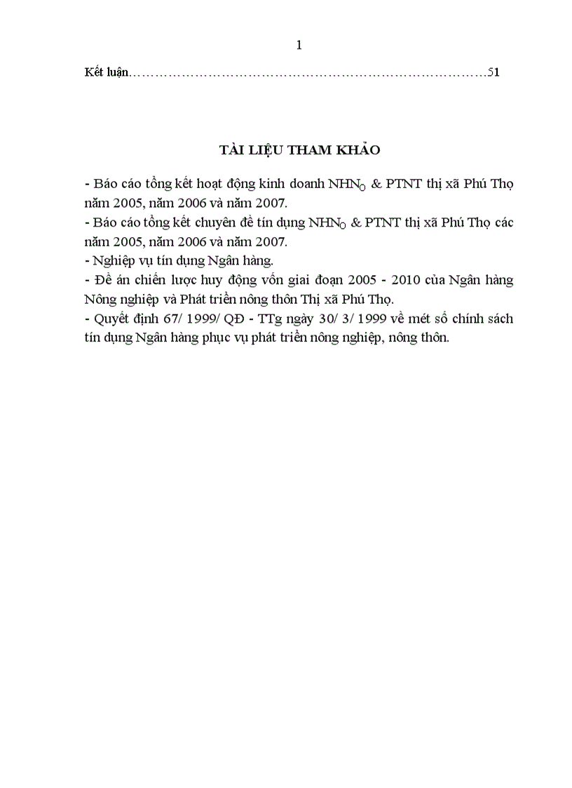 image for page Một số giải pháp nâng cao chất lượng tín dụng tại Ngân hàng nông nghiệp và phát triển nông thôn thị xã Phú Thọ tỉnh Phú Thọ