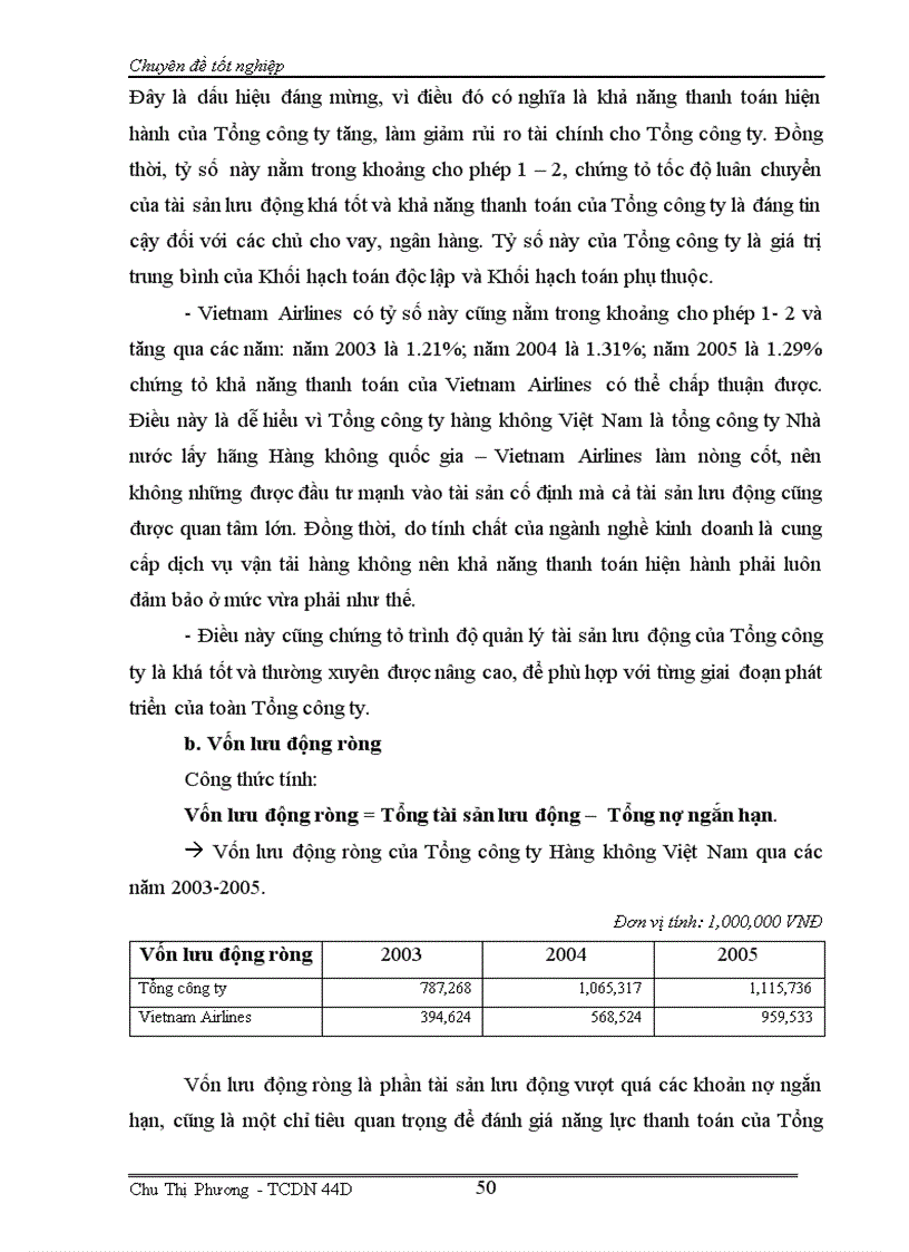 image for page Phân tích tài chính và nâng cao hiệu quả tài chính của Tổng công ty Hàng không Việt Nam 1