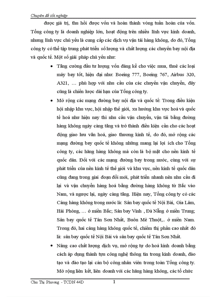 image for page Phân tích tài chính và nâng cao hiệu quả tài chính của Tổng công ty Hàng không Việt Nam 1