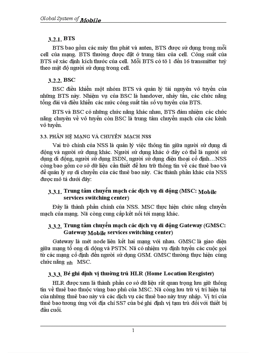 image for page Global System of Mobile 1