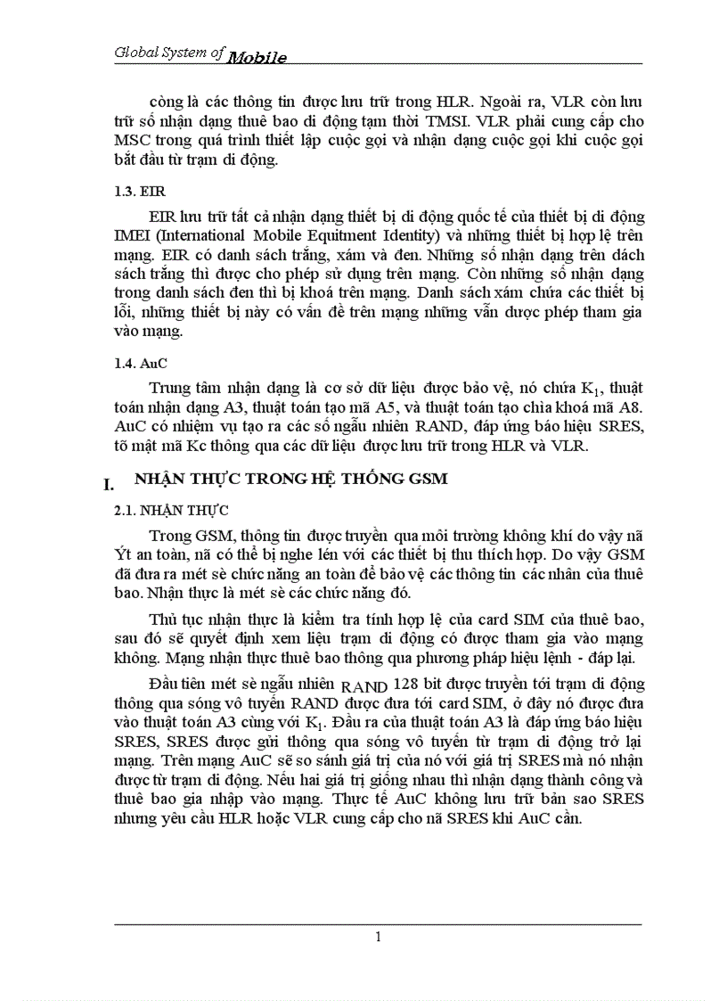 image for page Global System of Mobile 1