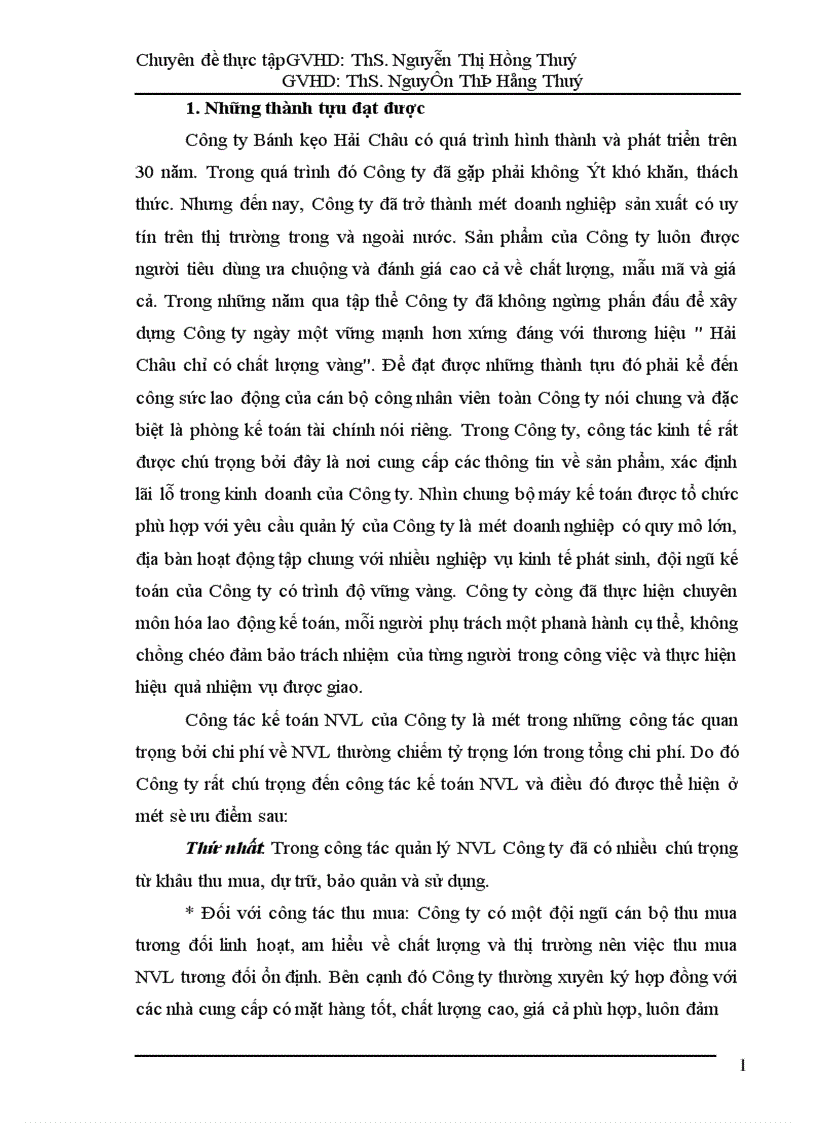 image for page Hoàn thiện hạch toán nguyên vật liệu tại Công ty Cổ phần Bánh kẹo Hải Châu 1