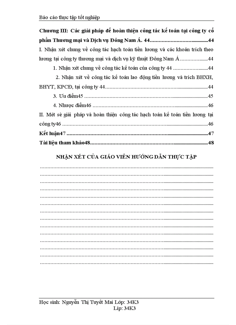 image for page Kế toán tiền lương và các khoản trích theo lương tại Công ty cổ phần Thương Mại và dịch vụ kỹ thuật Đông Nam Á 1