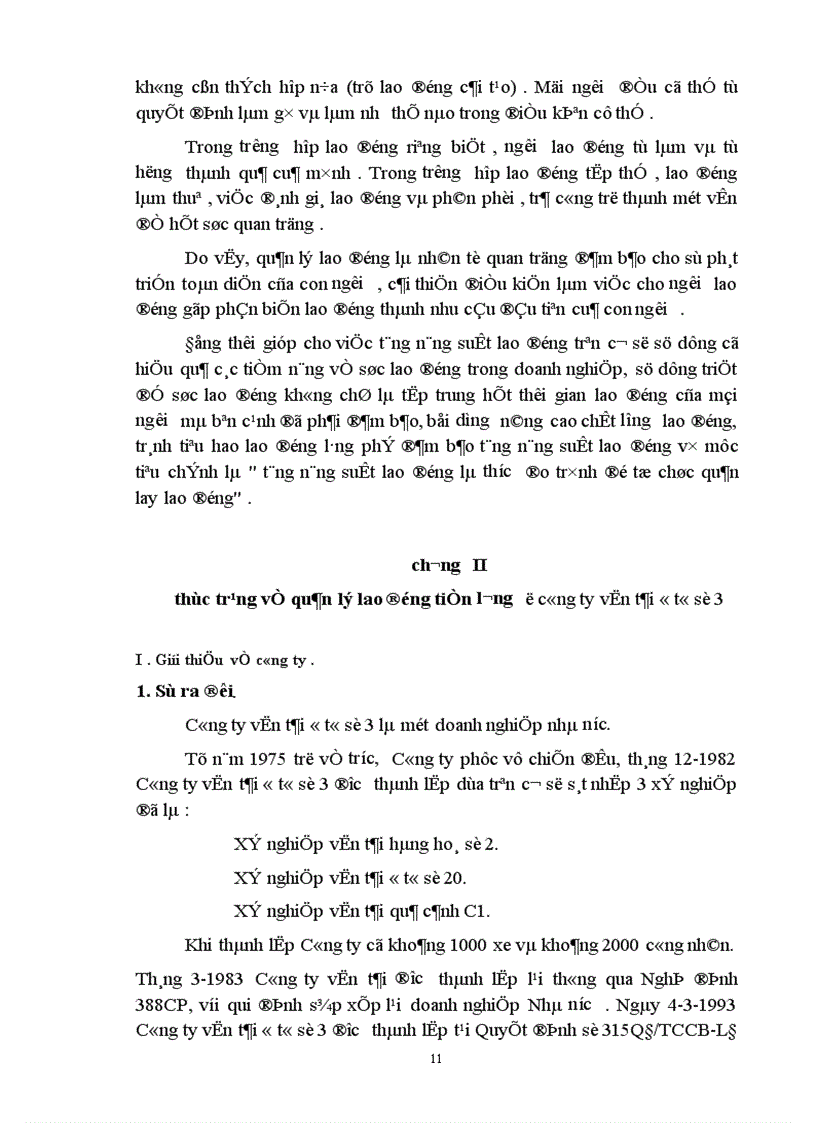 image for page Một số vấn đề về quản lý lao động tiền lương ở Công ty vận taỉ ô tô số 3 1
