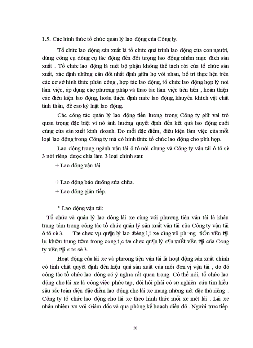 image for page Một số vấn đề về quản lý lao động tiền lương ở Công ty vận taỉ ô tô số 3 1
