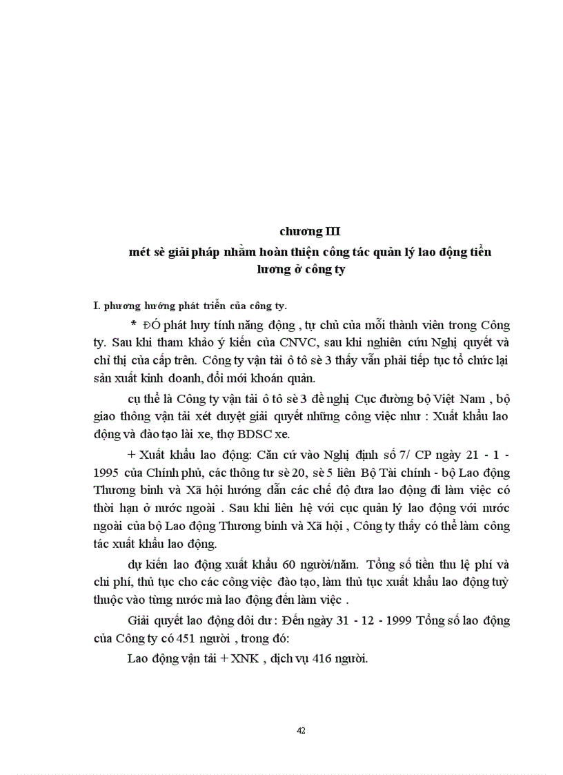 image for page Một số vấn đề về quản lý lao động tiền lương ở Công ty vận taỉ ô tô số 3 1