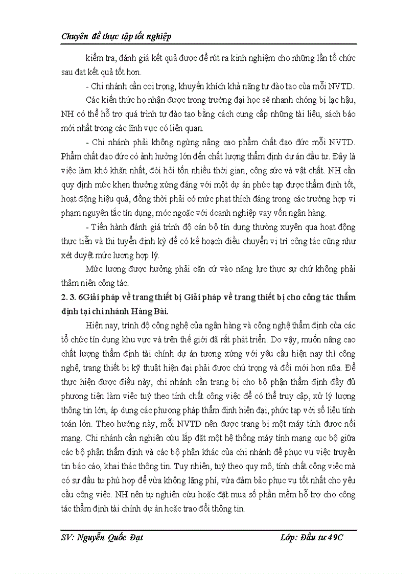 image for page Nâng cao chất lượng công tác thẩm định tài chính dự án đầu tư tại Ngân hàng thương mại cổ phần Phương Nam chi nhánh Hàng Bài