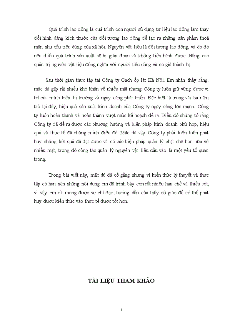 image for page Một số biện pháp nhằm nâng cao công tác quản trị và sử dụng nguyên vật liệu 1