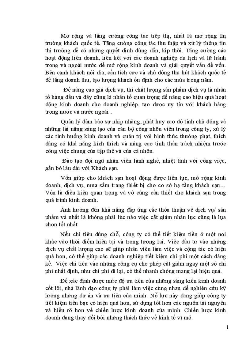 image for page Giải pháp tăng lợi nhuận của công ty du lịch khách sạn công đoàn Sơn La