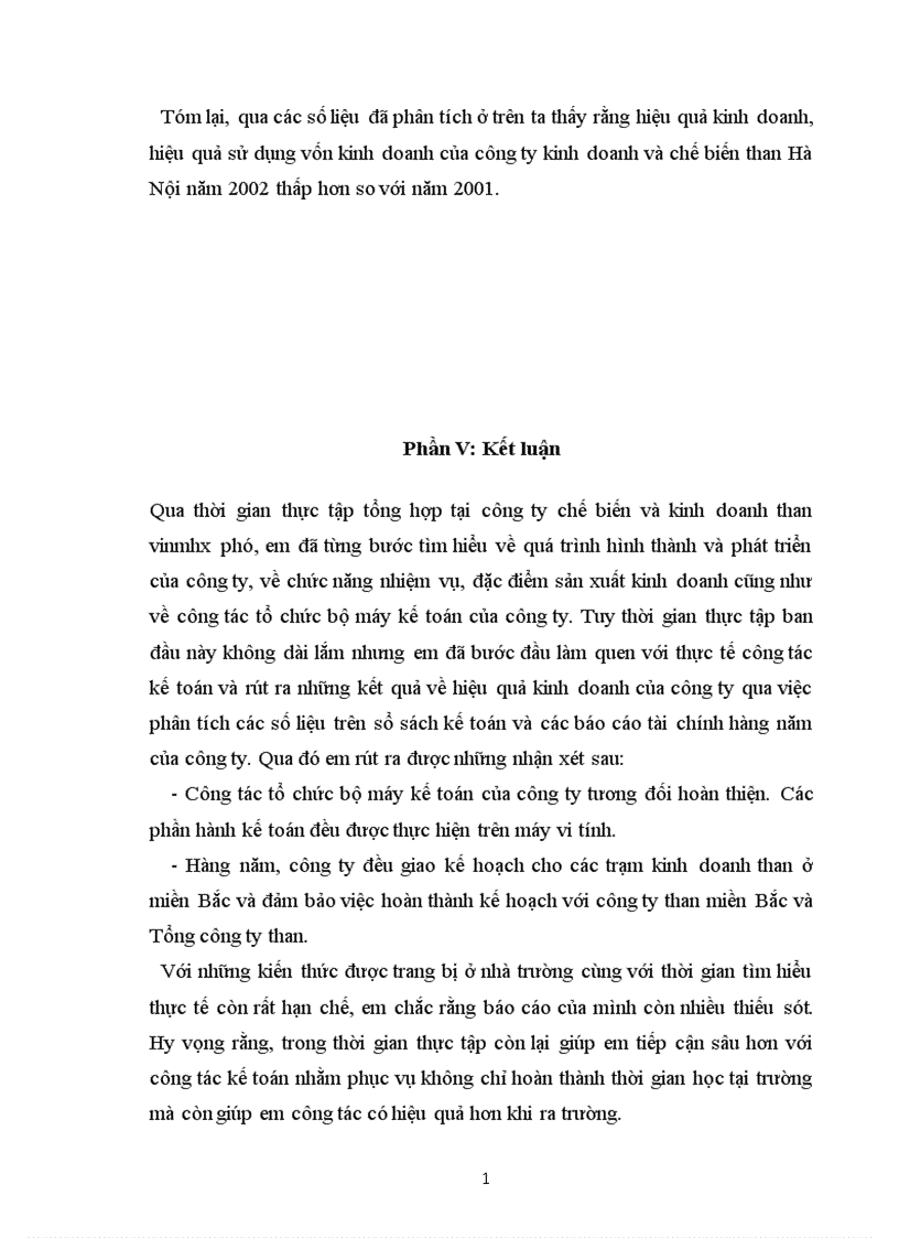 image for page Tình hình thực hiện hạch toán tại Công ty chế biến và kinh doanh than Vĩnh Phúc