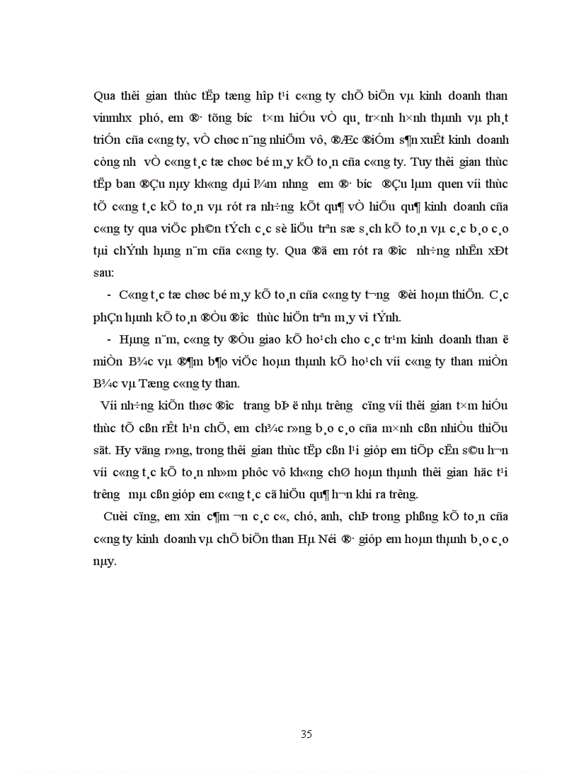 image for page Tình hình thực hiện hạch toán tại Công ty chế biến và kinh doanh than Vĩnh Phúc