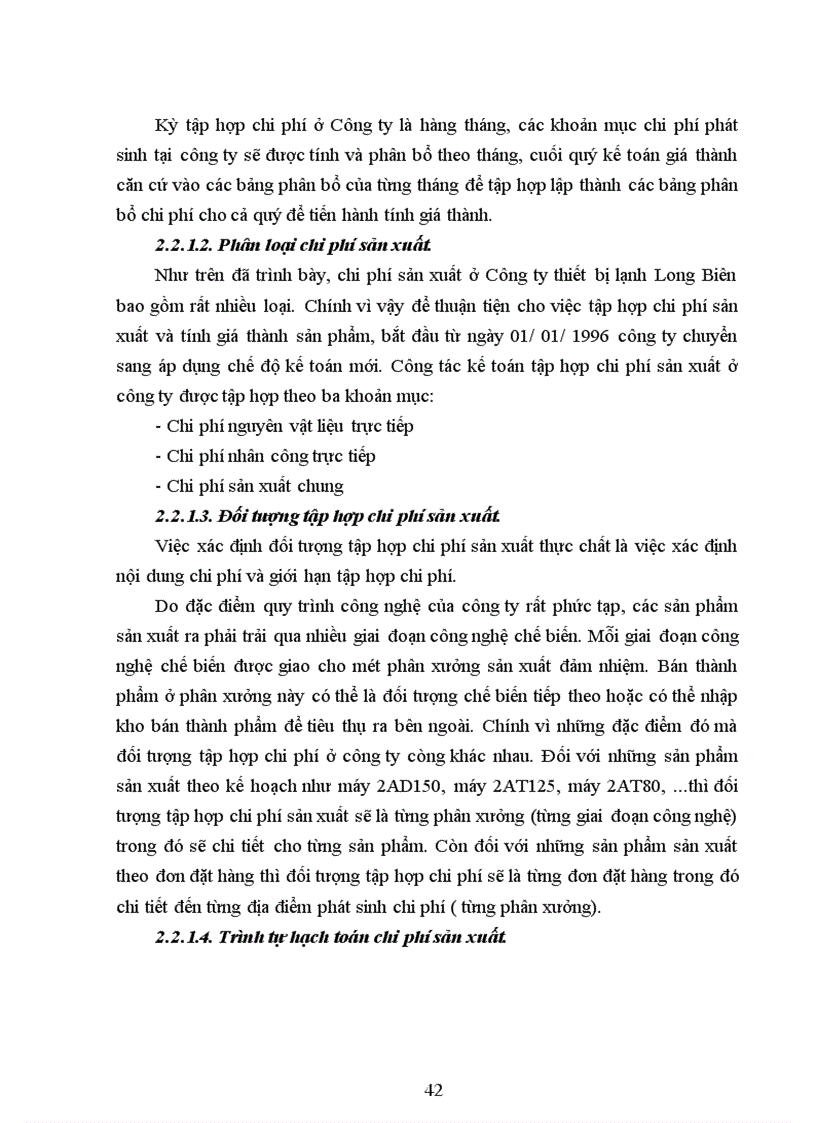 image for page Kế toán chi phí sản xuất và tính giá thành sản phẩm tại Công ty thiết bị lạnh Long Biên 1