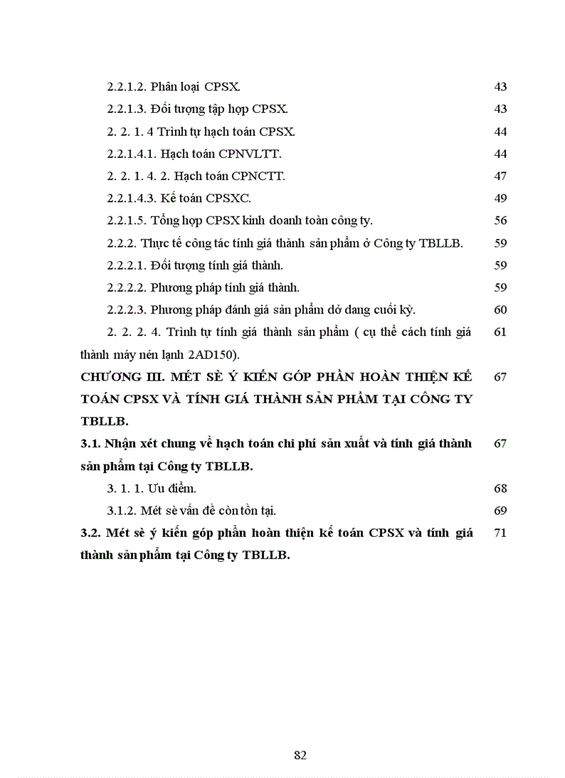 image for page Kế toán chi phí sản xuất và tính giá thành sản phẩm tại Công ty thiết bị lạnh Long Biên 1